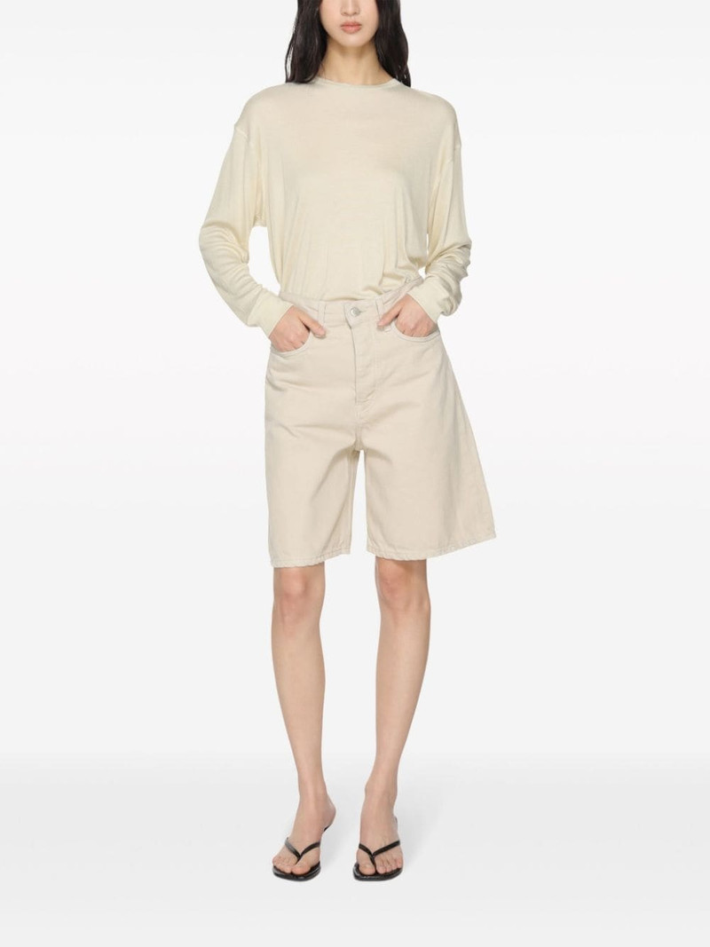 Studio Nicholson logo-patch cotton-blend shorts outlook