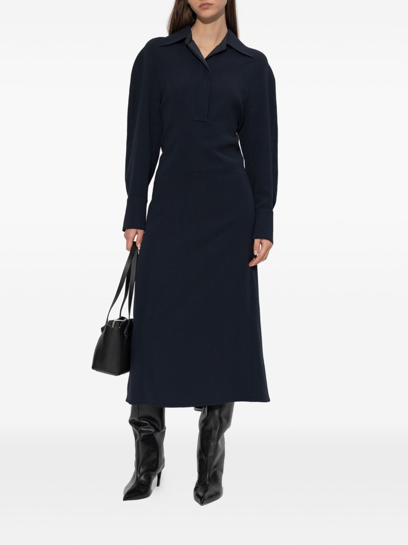 Victoria Beckham collared long-sleeve dress outlook