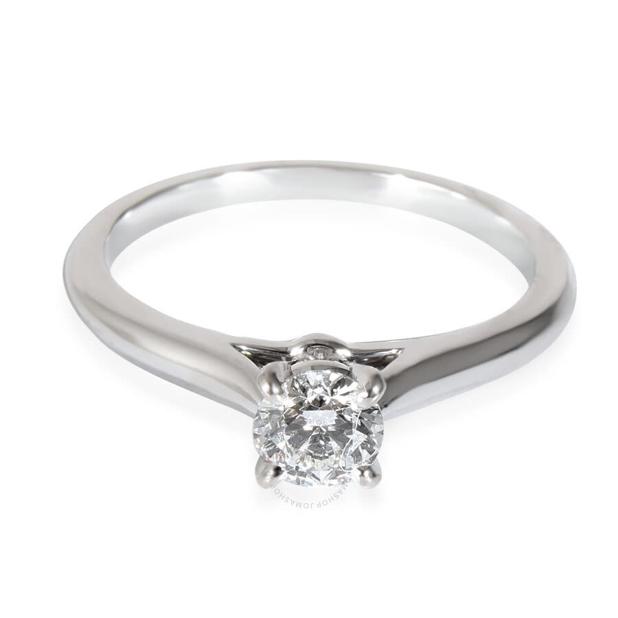 Pre-Owned Cartier 1895 Diamond Engagement Ring in  Platinum E VS2 0.31 CTW - 2
