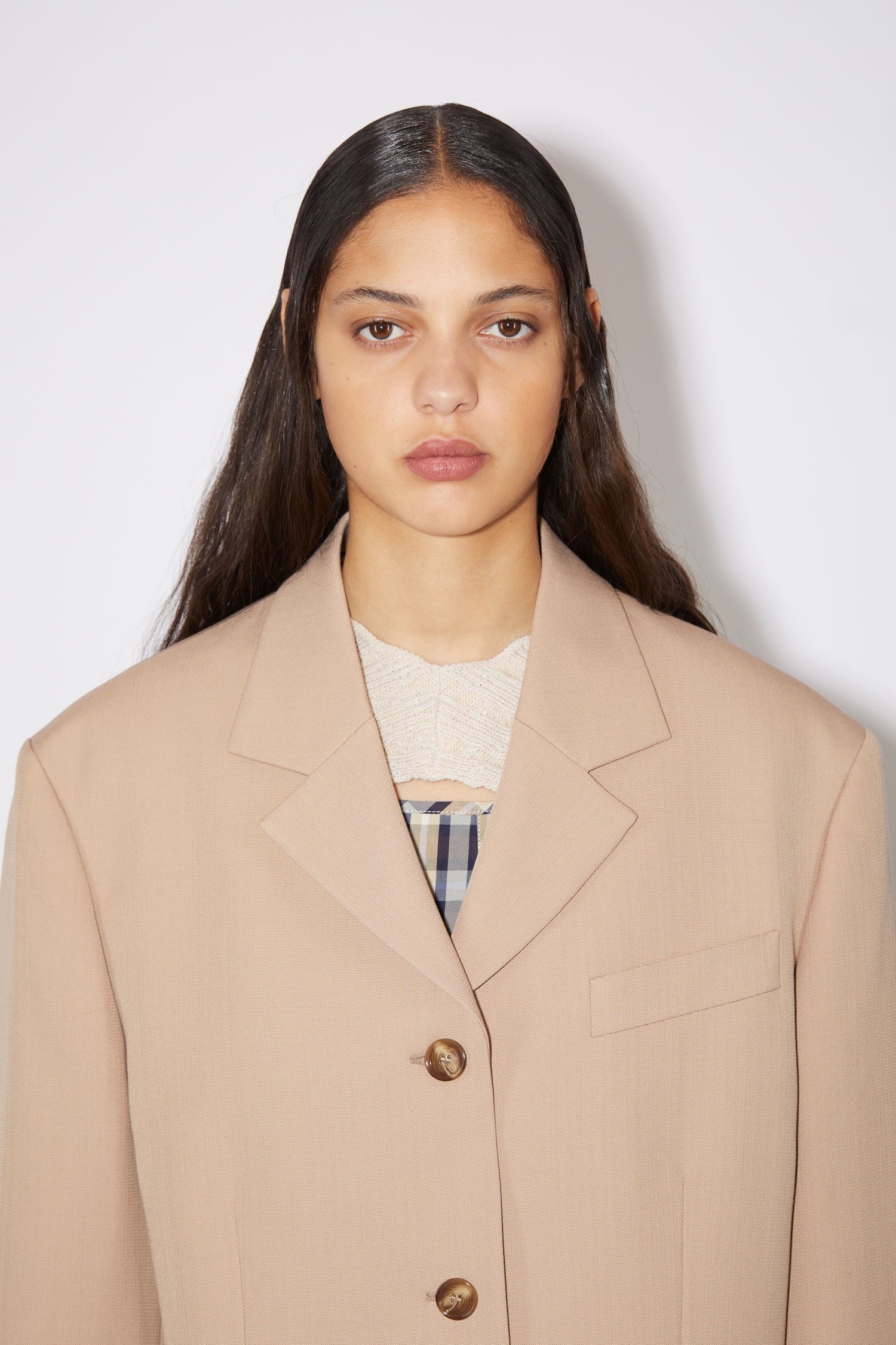 Tailored suit jacket - Beige - 7