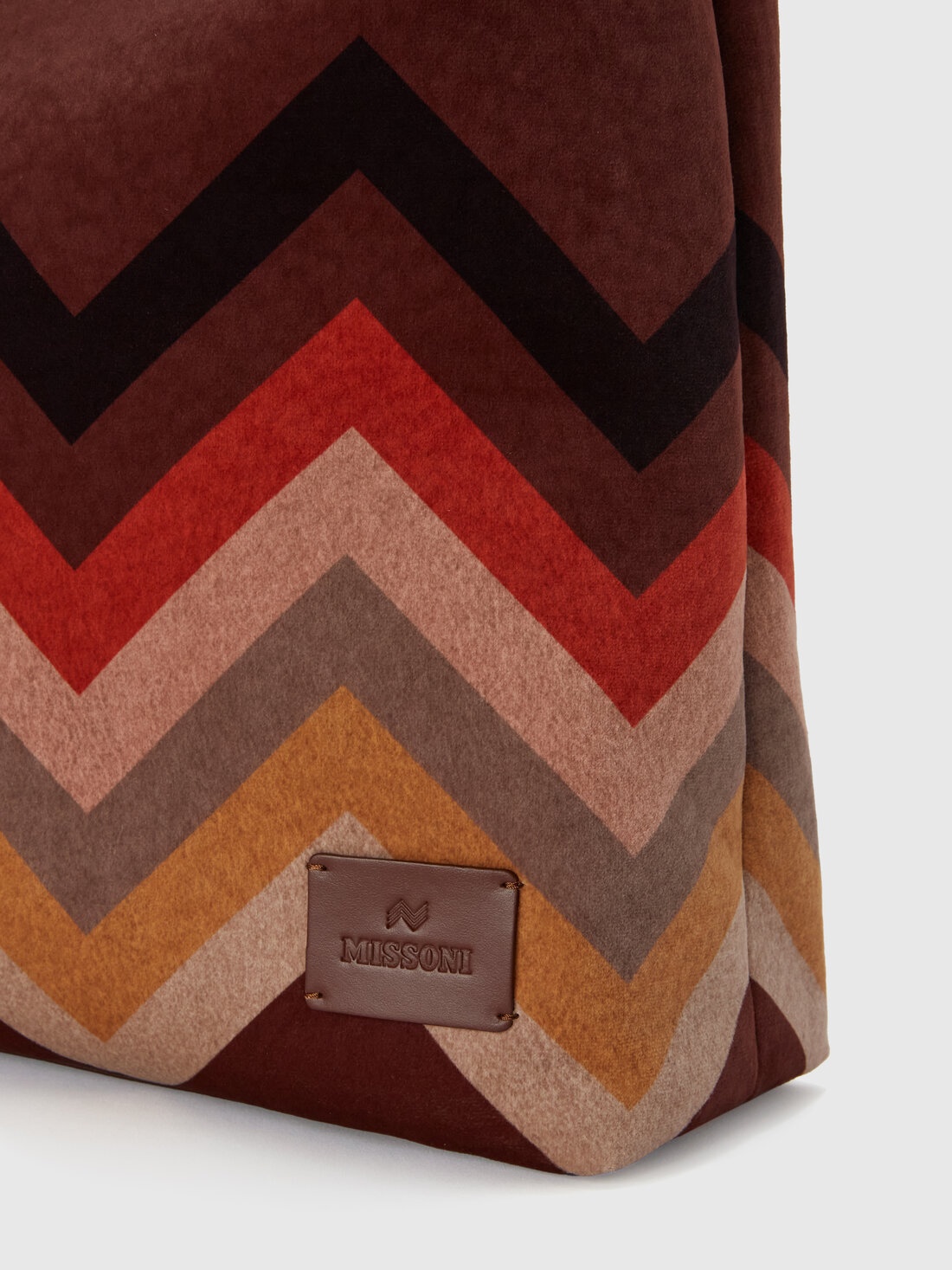 Handbag in zig zag fabric - 3