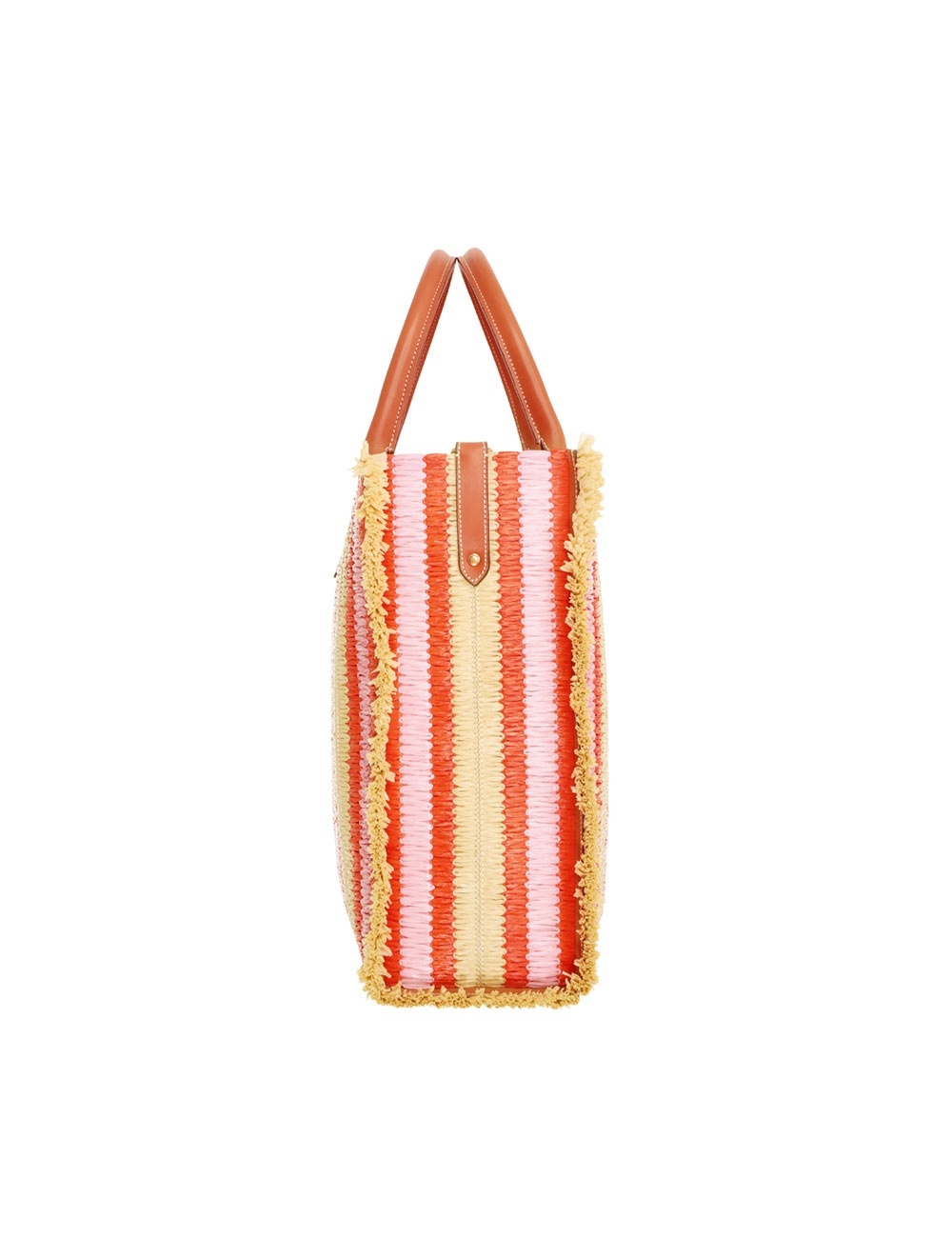 STRIPE FRINGE TOTE - 3