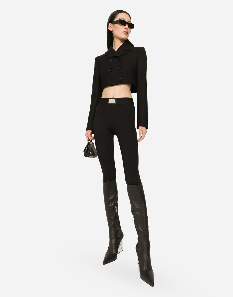 Dolce & Gabbana Short double-breasted twill jacket outlook