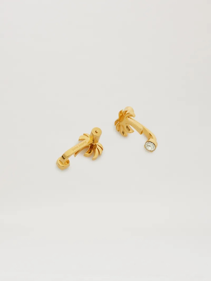 Strass palm earrings - 2