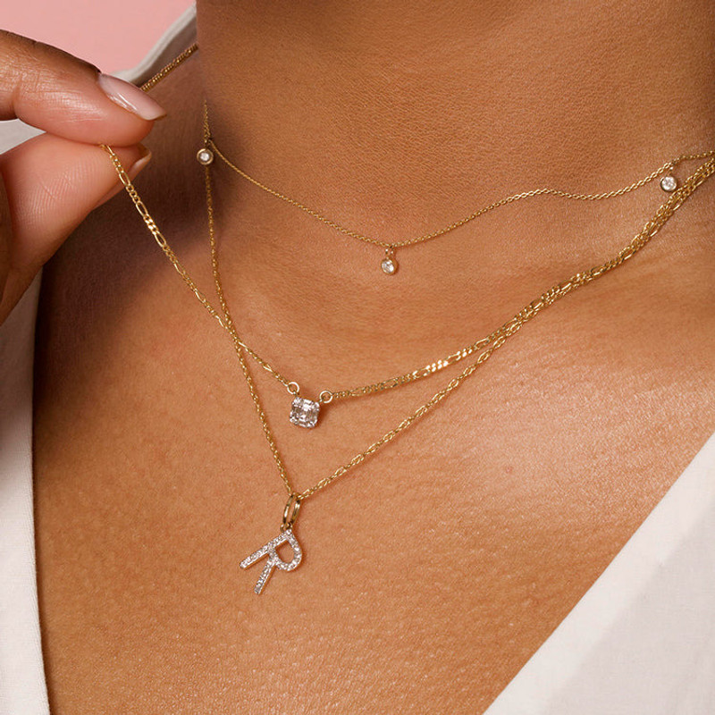 STONE AND STRAND Tiny Shield of Strength Necklace outlook