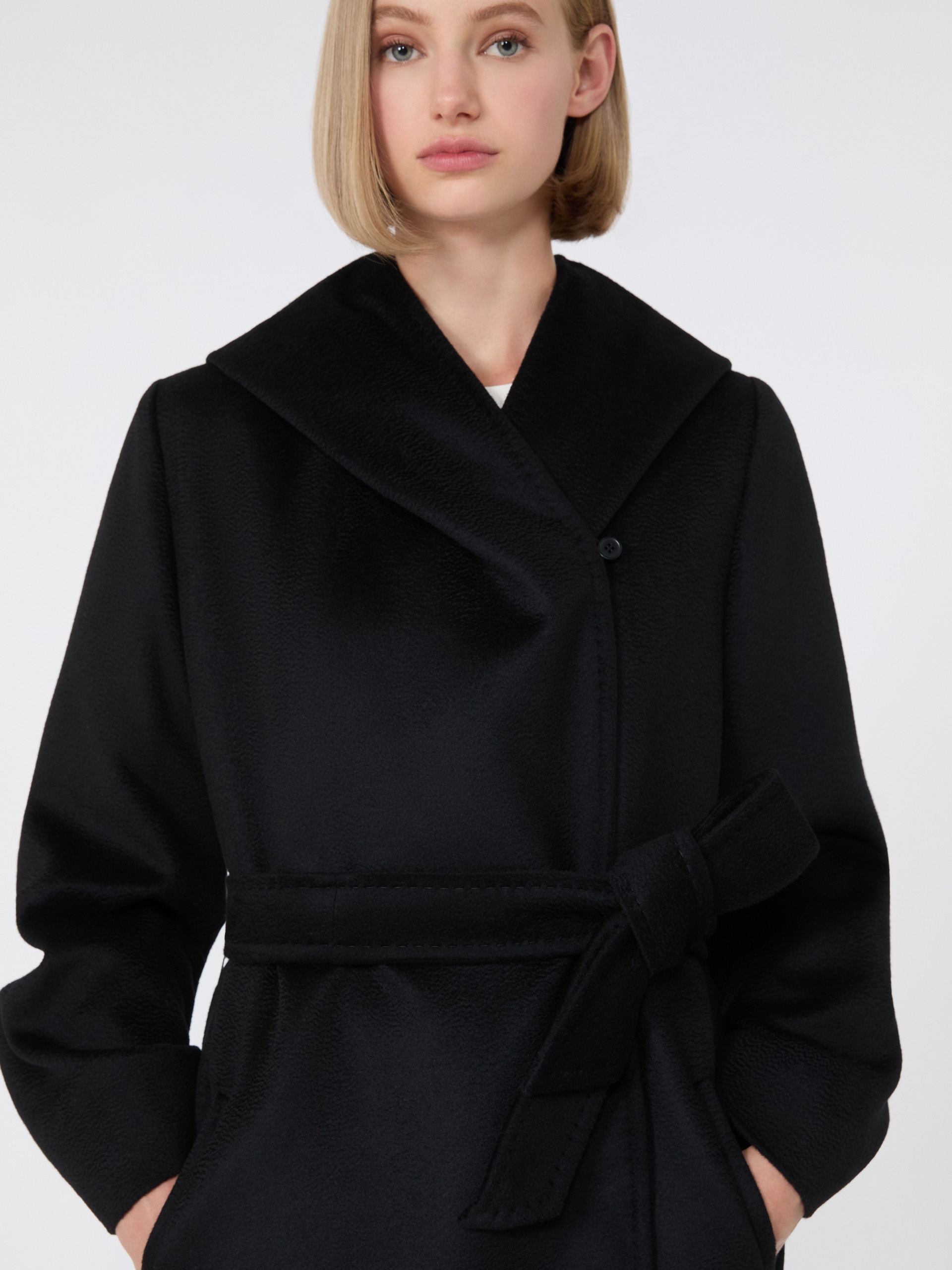 NEWMANG Hooded wool coat - 5
