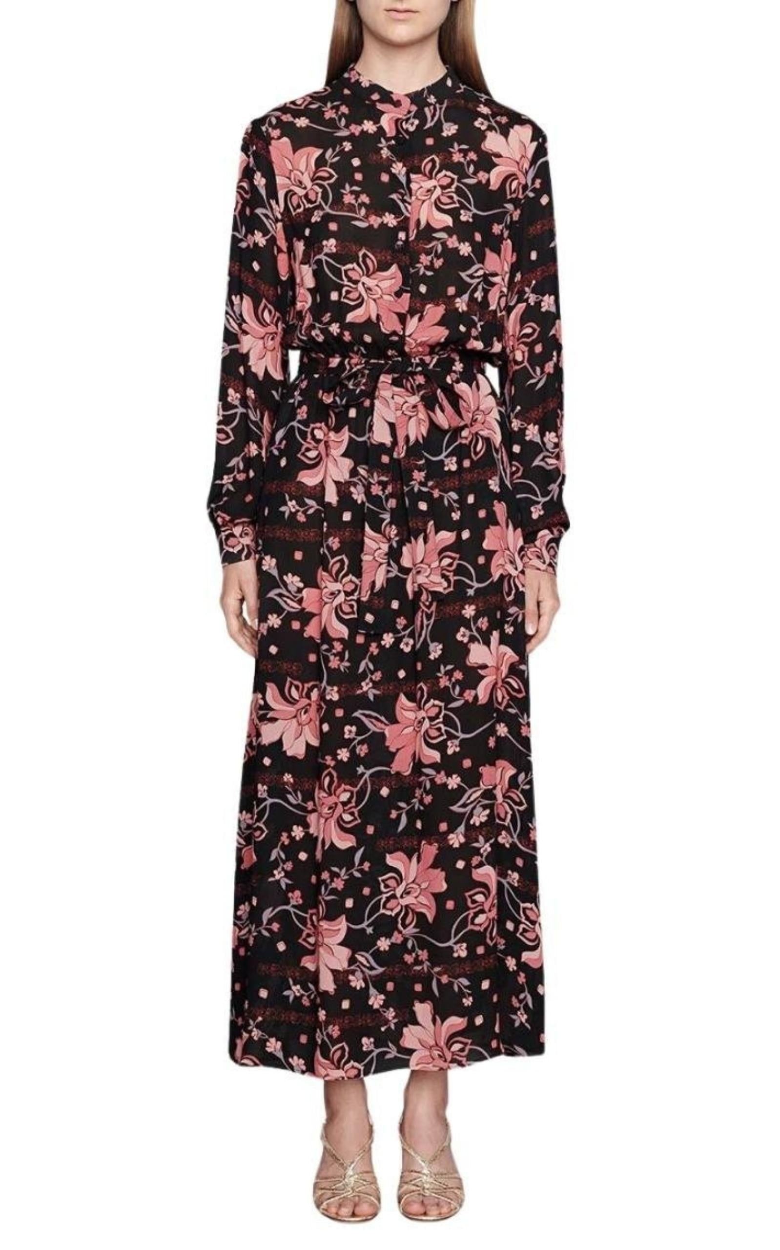 Floral-print Long Dress - 2