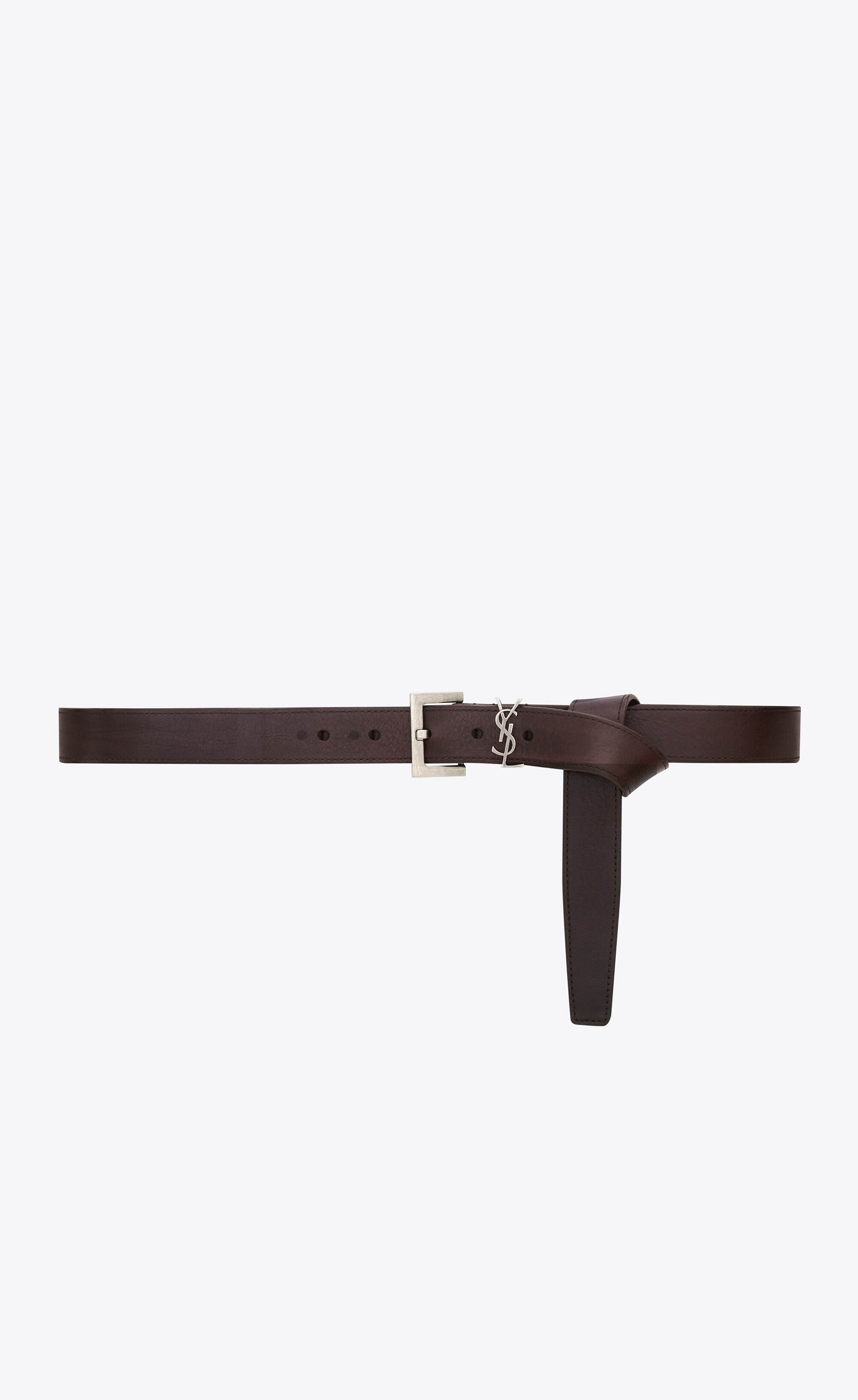 cassandre belt in vegetable-tanned leather - 2