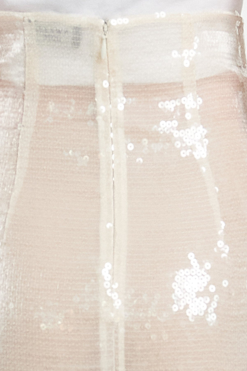 SEQUINED SKIRT IVORY 5
