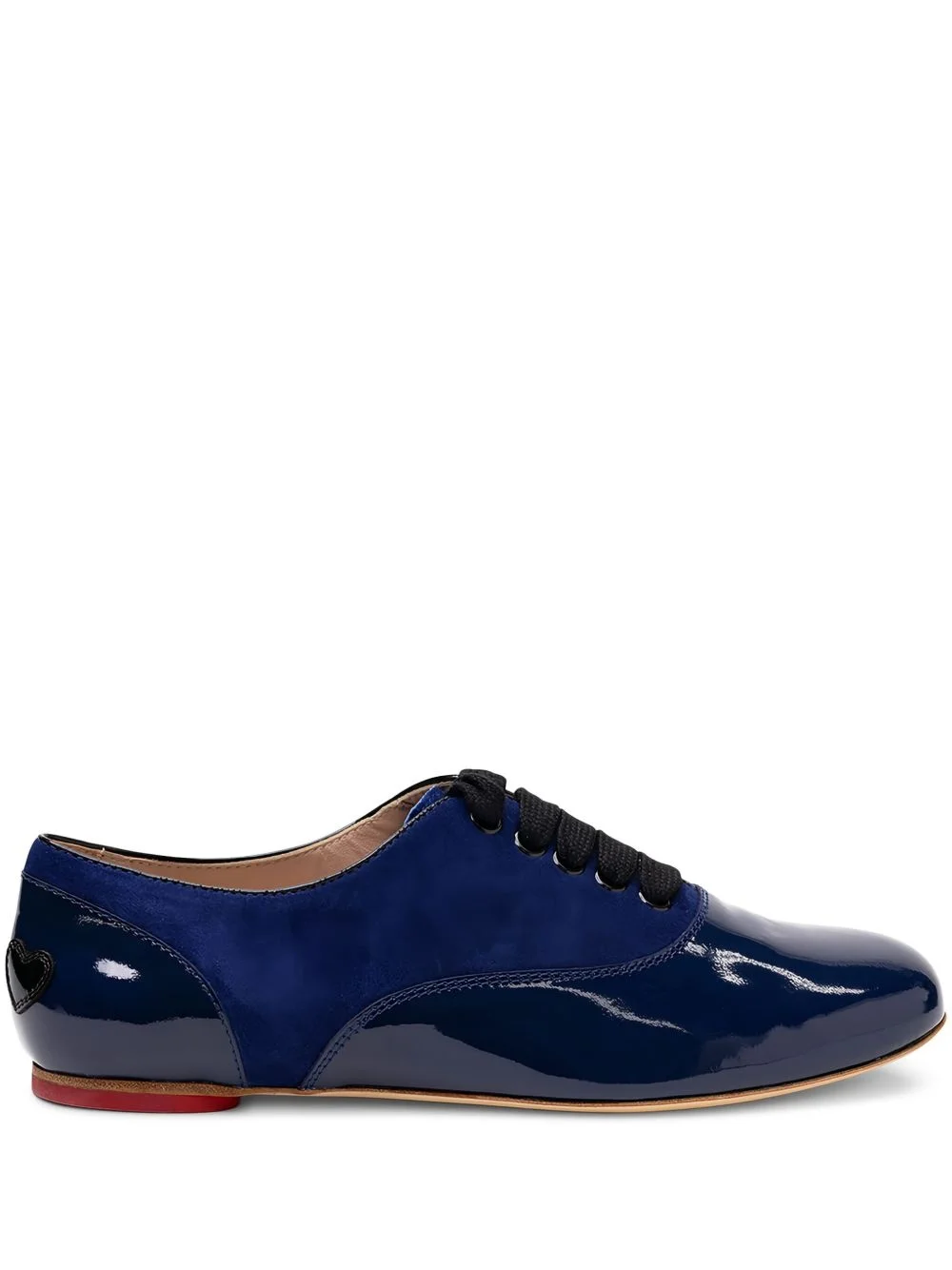 patent heart detail Oxford shoes - 1