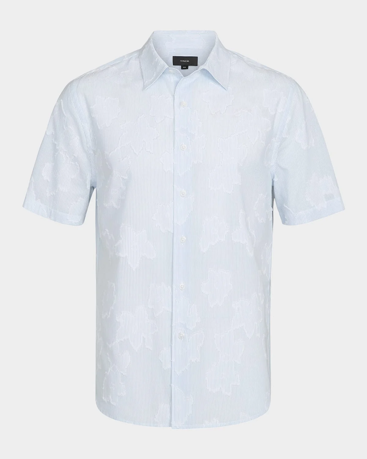 Men's Fil Coupe Floral Stripe Short-Sleeve Shirt - 1