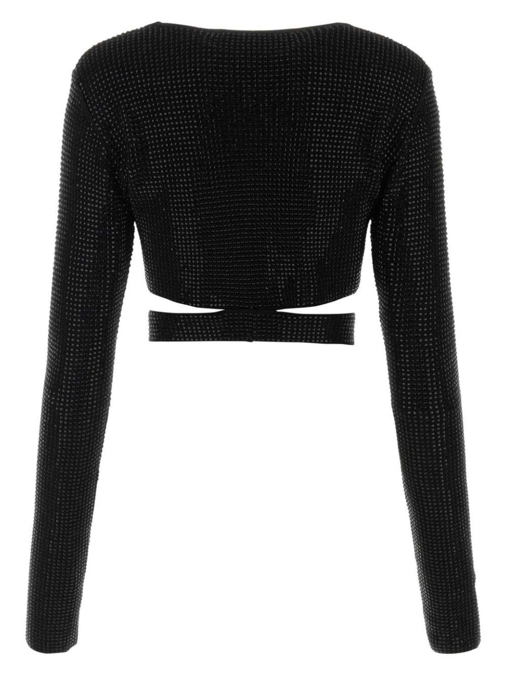 embellished cut-out crop top - 2