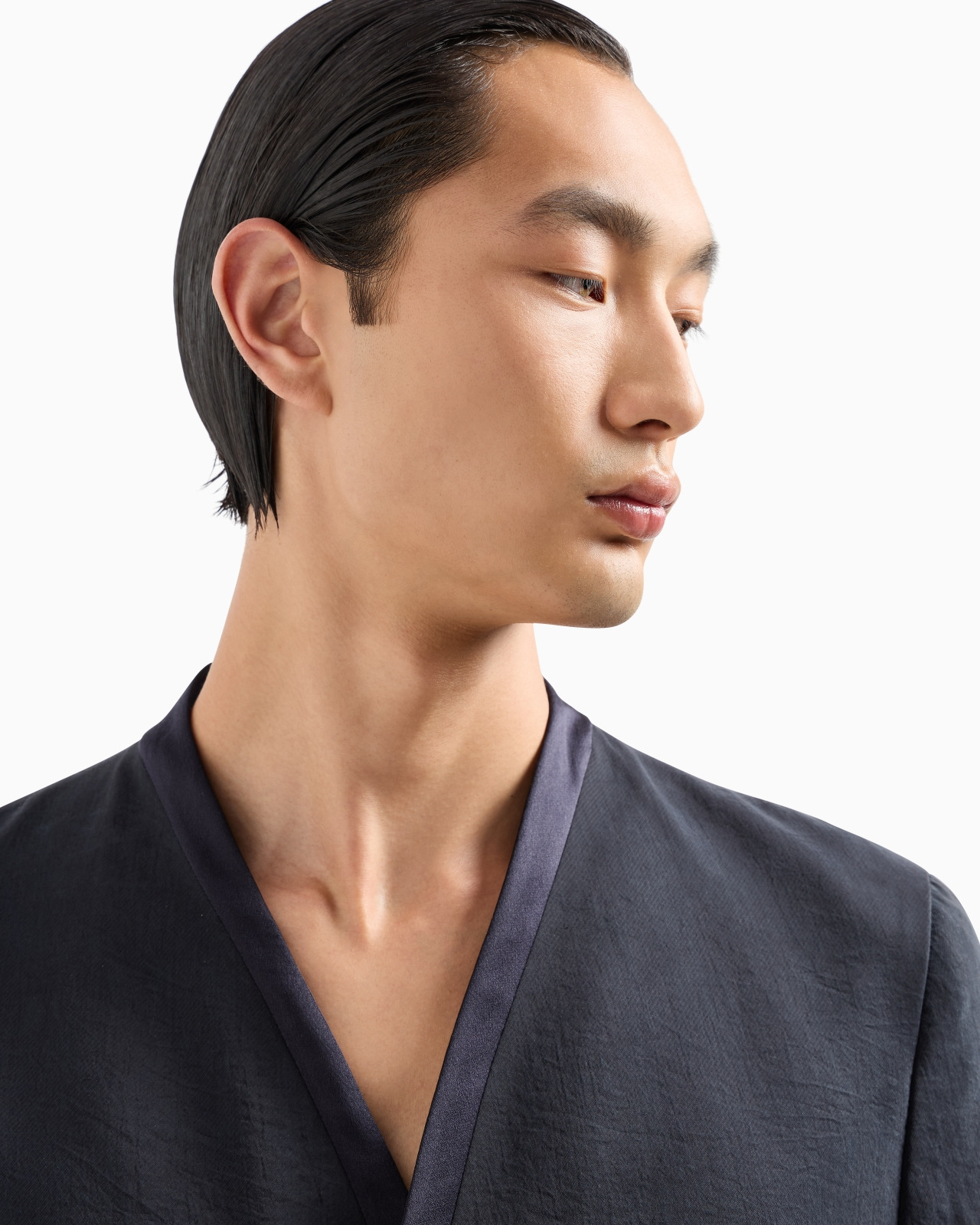 UPTON LINE SILK-BLEND TUXEDO JACKET - 5