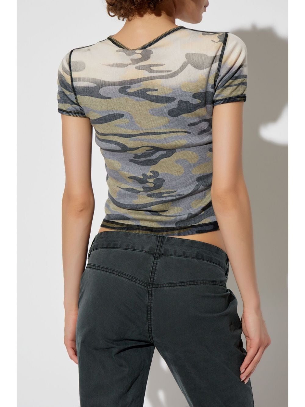 camouflage-pattern cotton t-shirt - 4