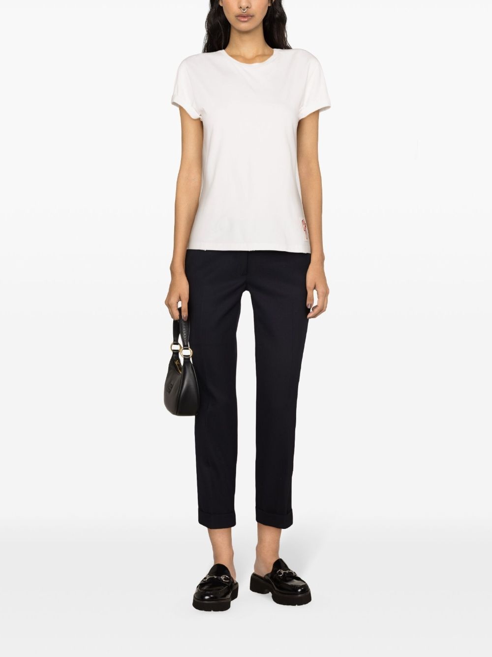 turn-up tailored trousers - 2