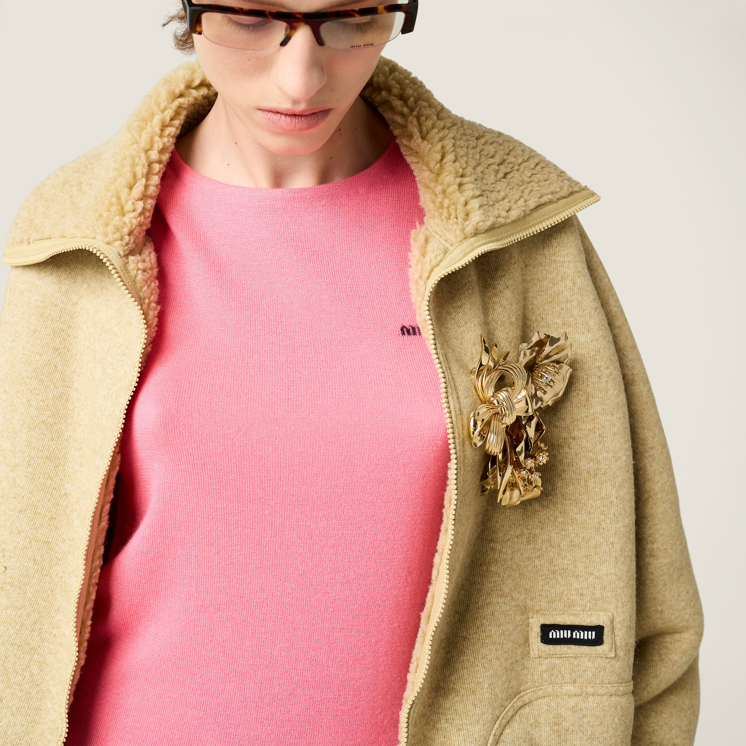 Cashmere and silk crew-neck knit top - 4