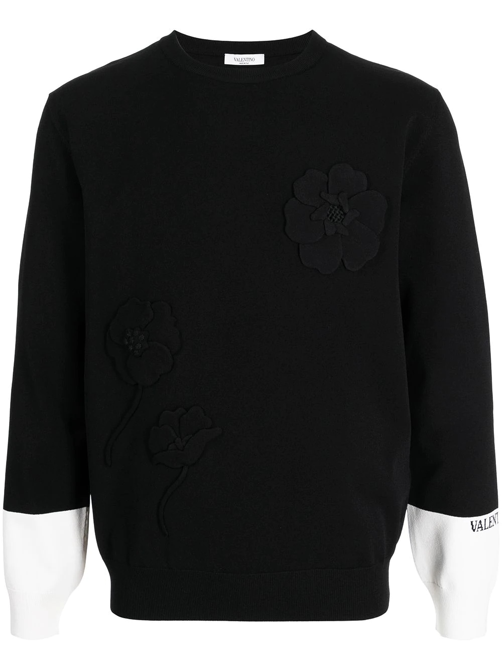 Garden floral-embroidered sweatshirt - 1