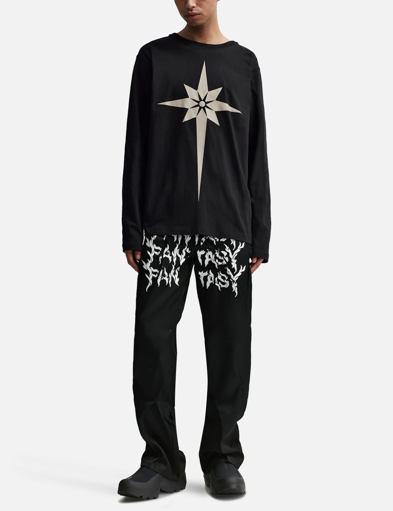ORIGAMI PRINT MASK LONG SLEEVE T-SHIRT 5