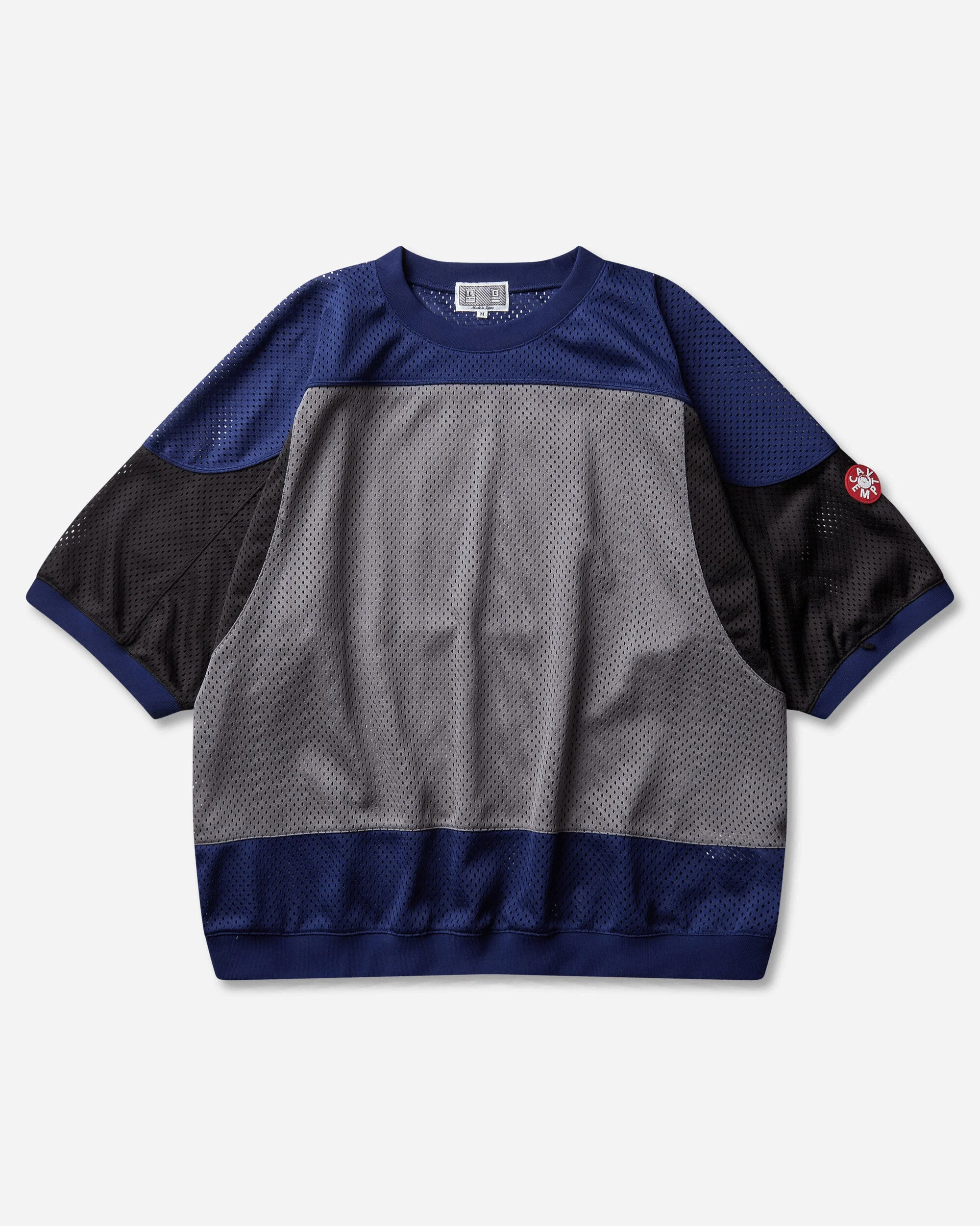 Men's MD Temporal Distortion Mesh Shortsleeve Top Navy - 1