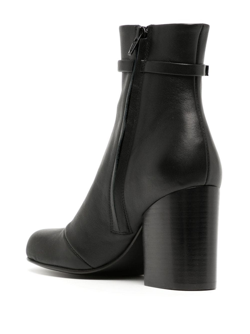 80mm logo-charm leather boots 3