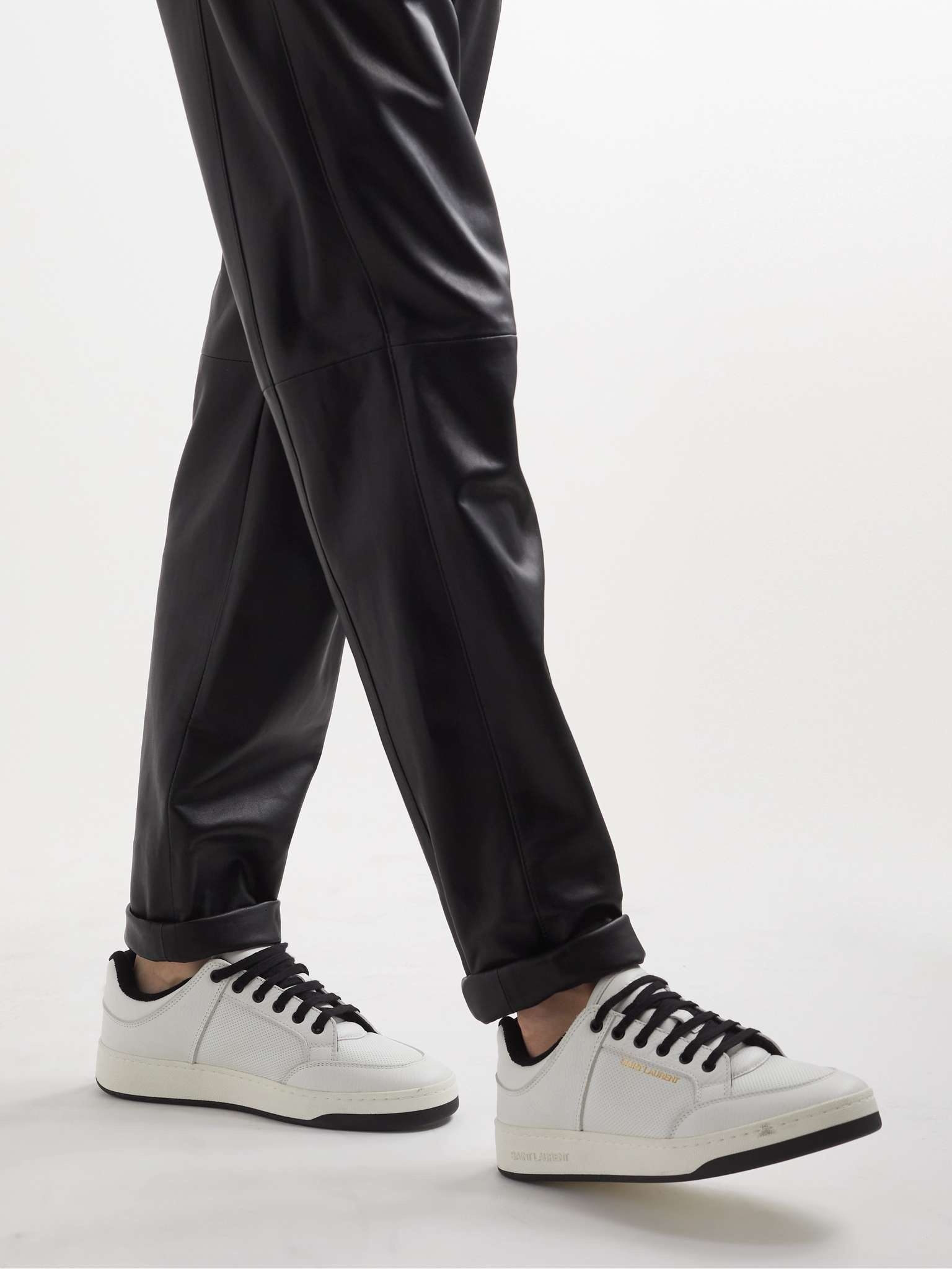 SL/61 Perforated Leather Sneakers - 3