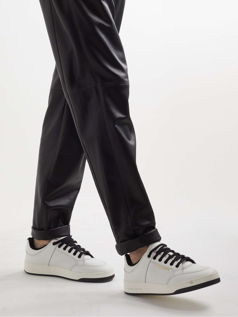 SAINT LAURENT SL/61 Perforated Leather Sneakers outlook