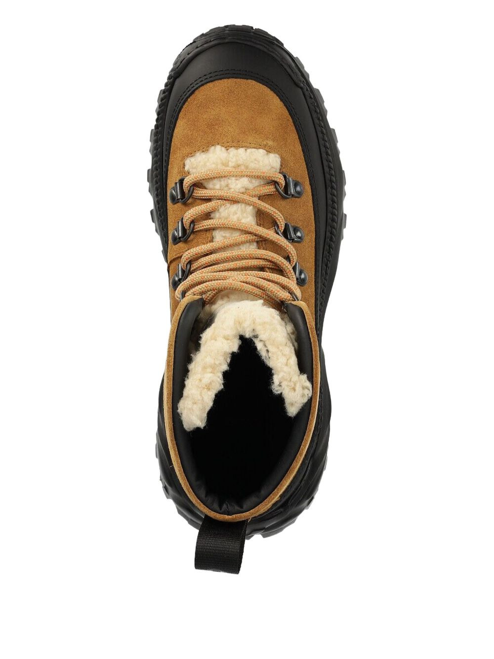 suede shearling-lined hiking boots - 3