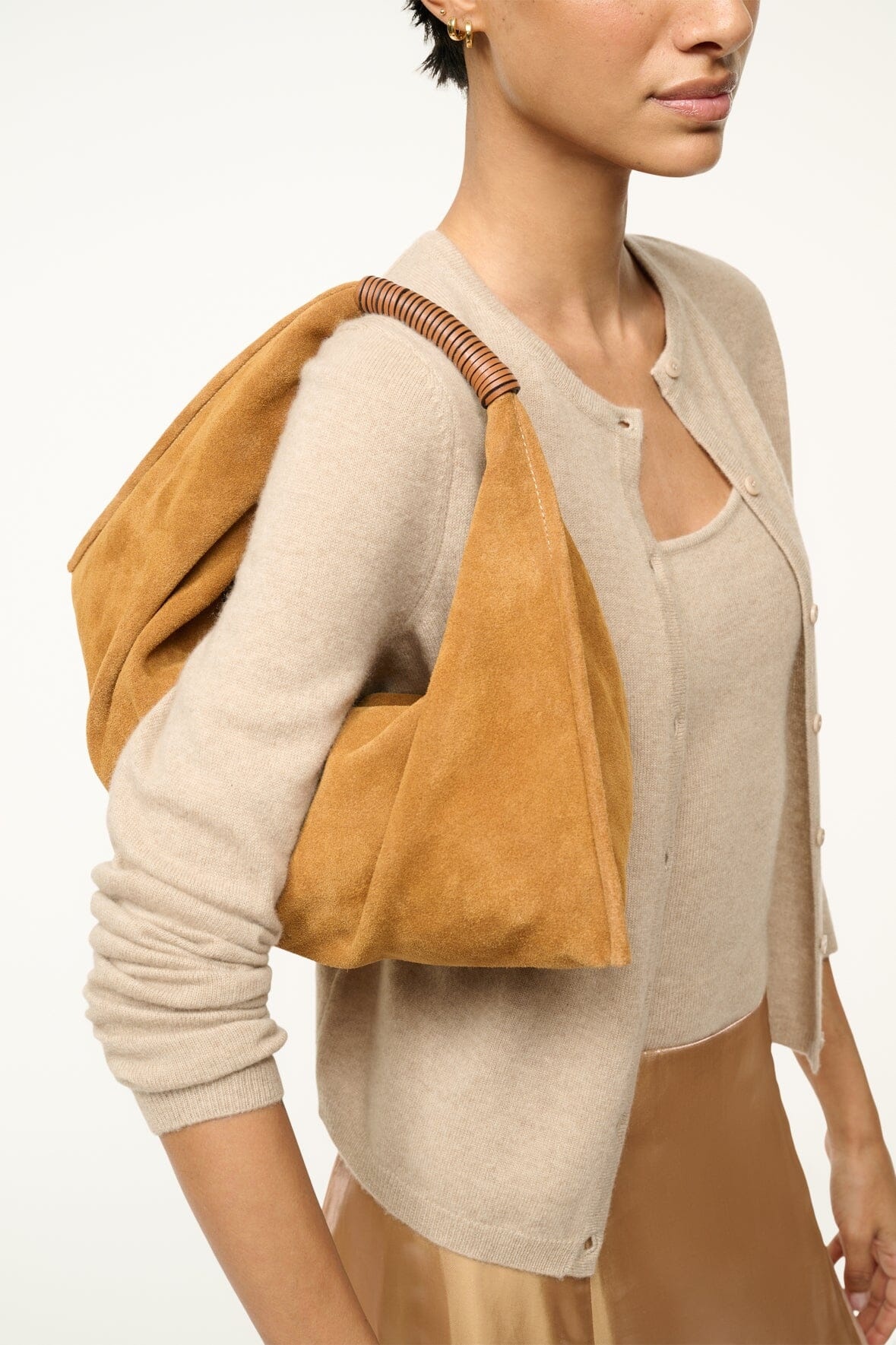 STAUD MINI RONNIE BAG TAN - 2