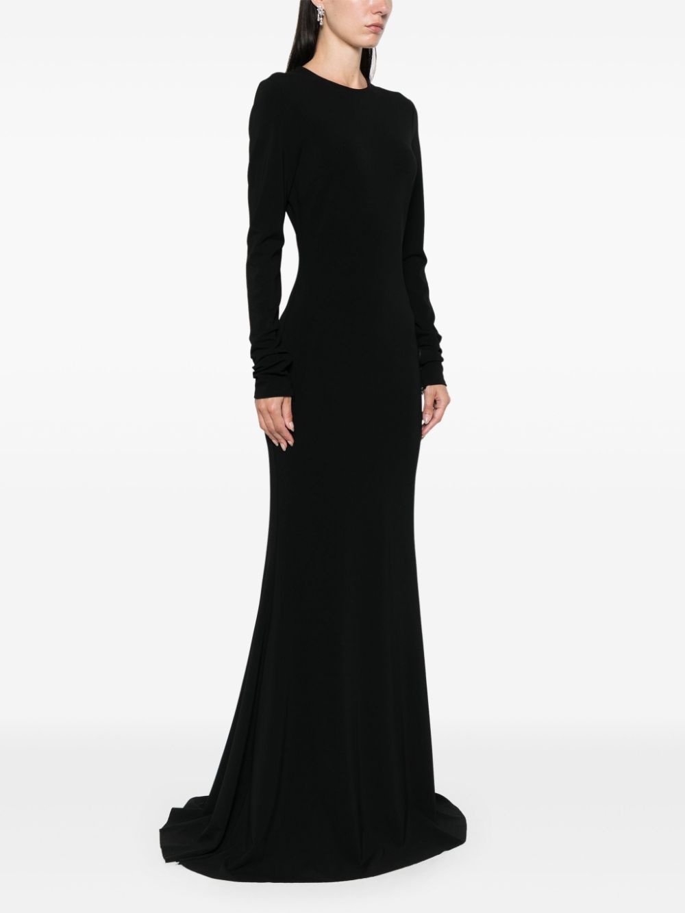 round-neck gown - 3