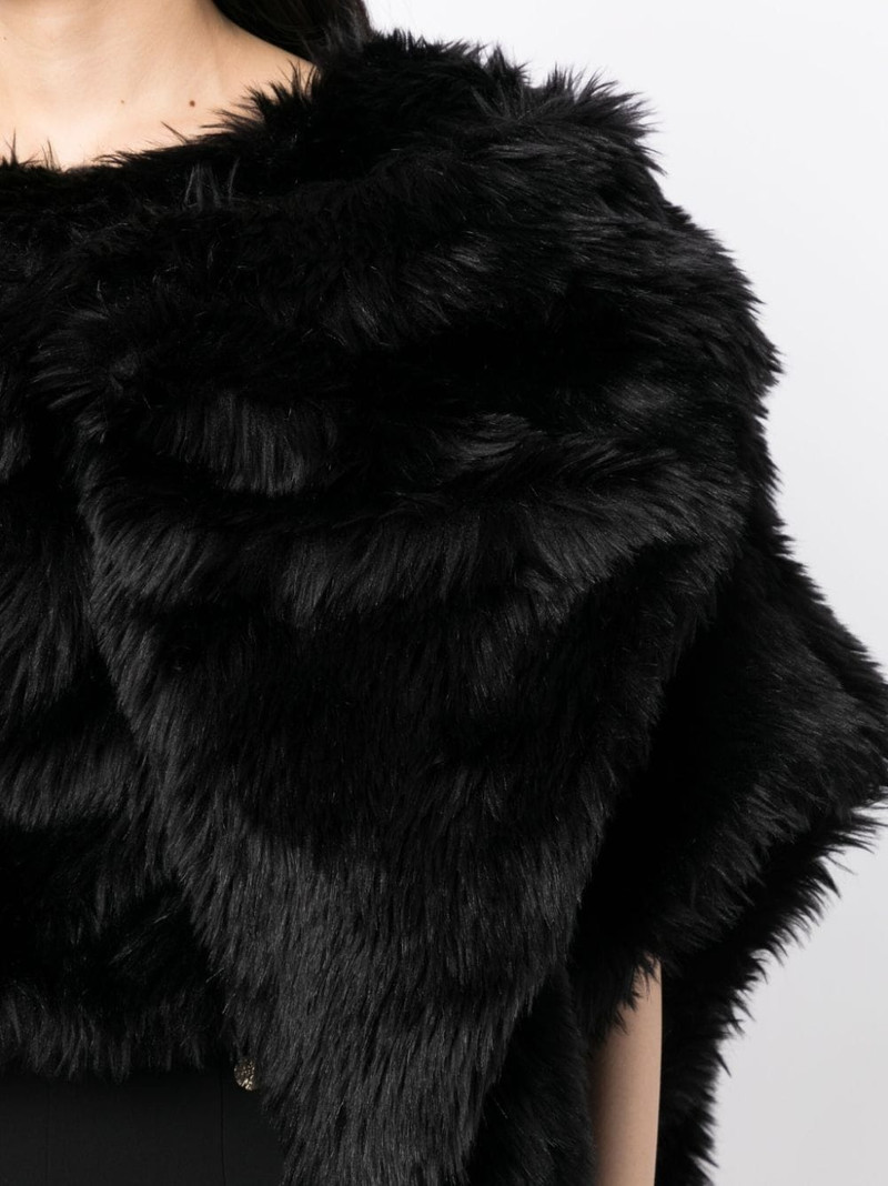 fur-design cropped blouse 5