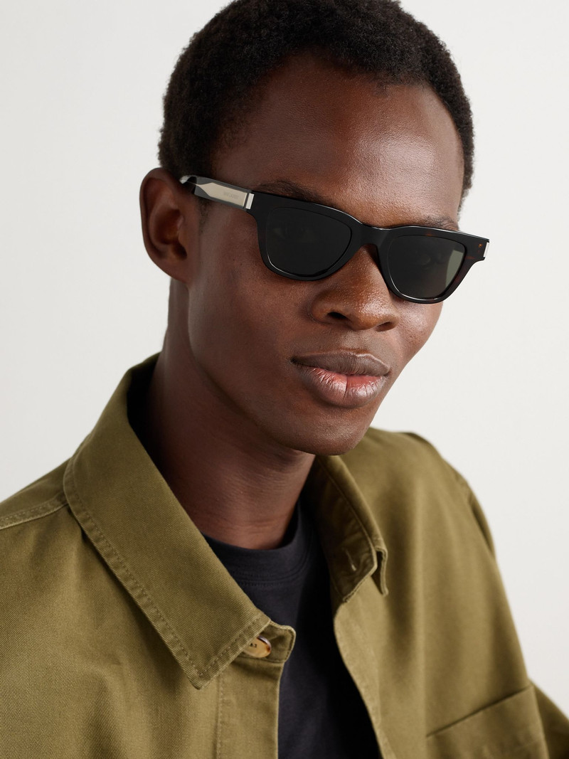 SAINT LAURENT Jacques D-Frame Tortoiseshell Acetate Sunglasses Brown outlook
