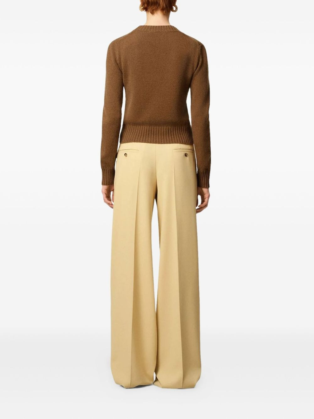 ribbed crew-neck sweater - 3