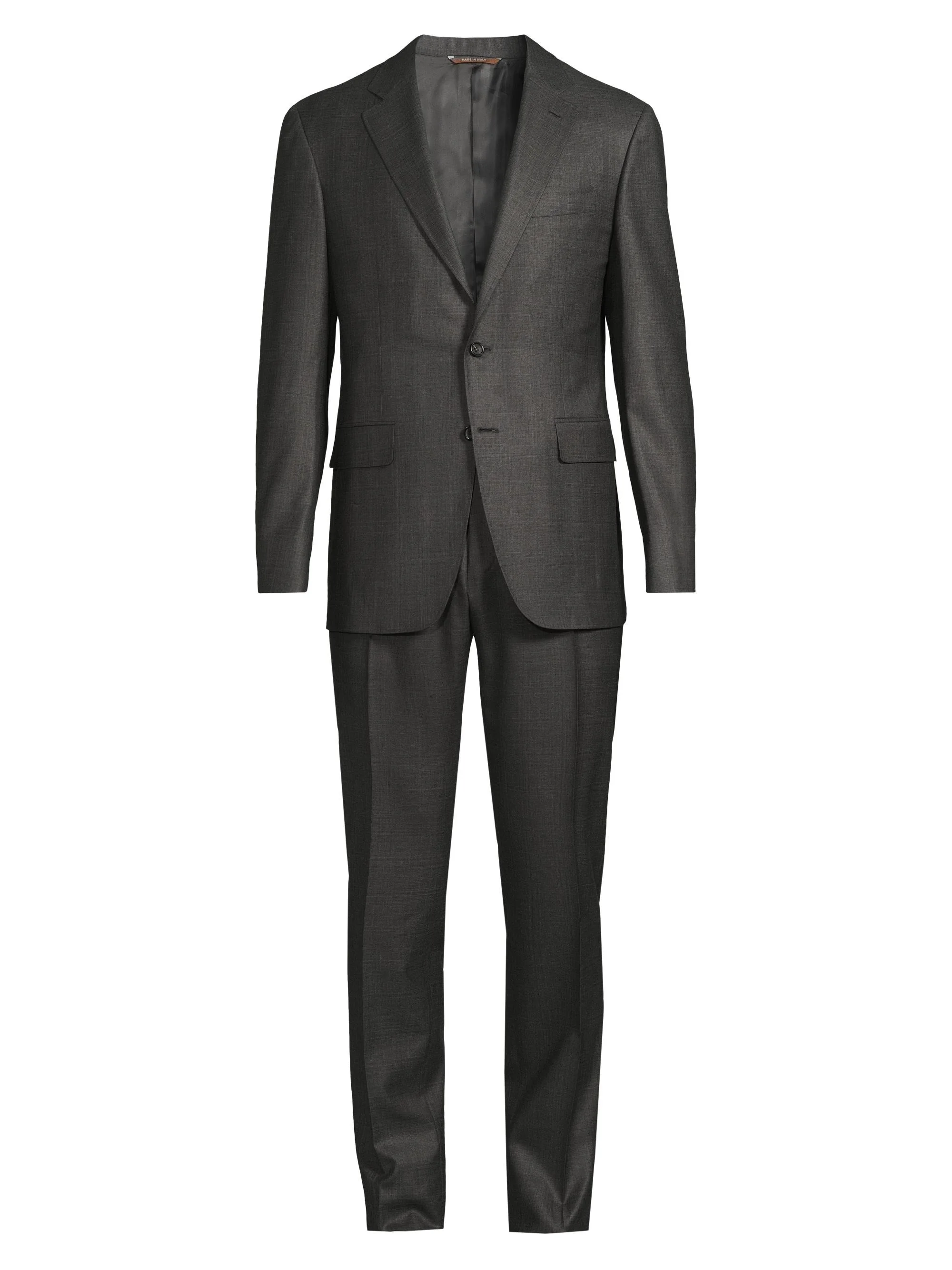 Men's Kei Wool Trim-Fit Suit - Grey - 1