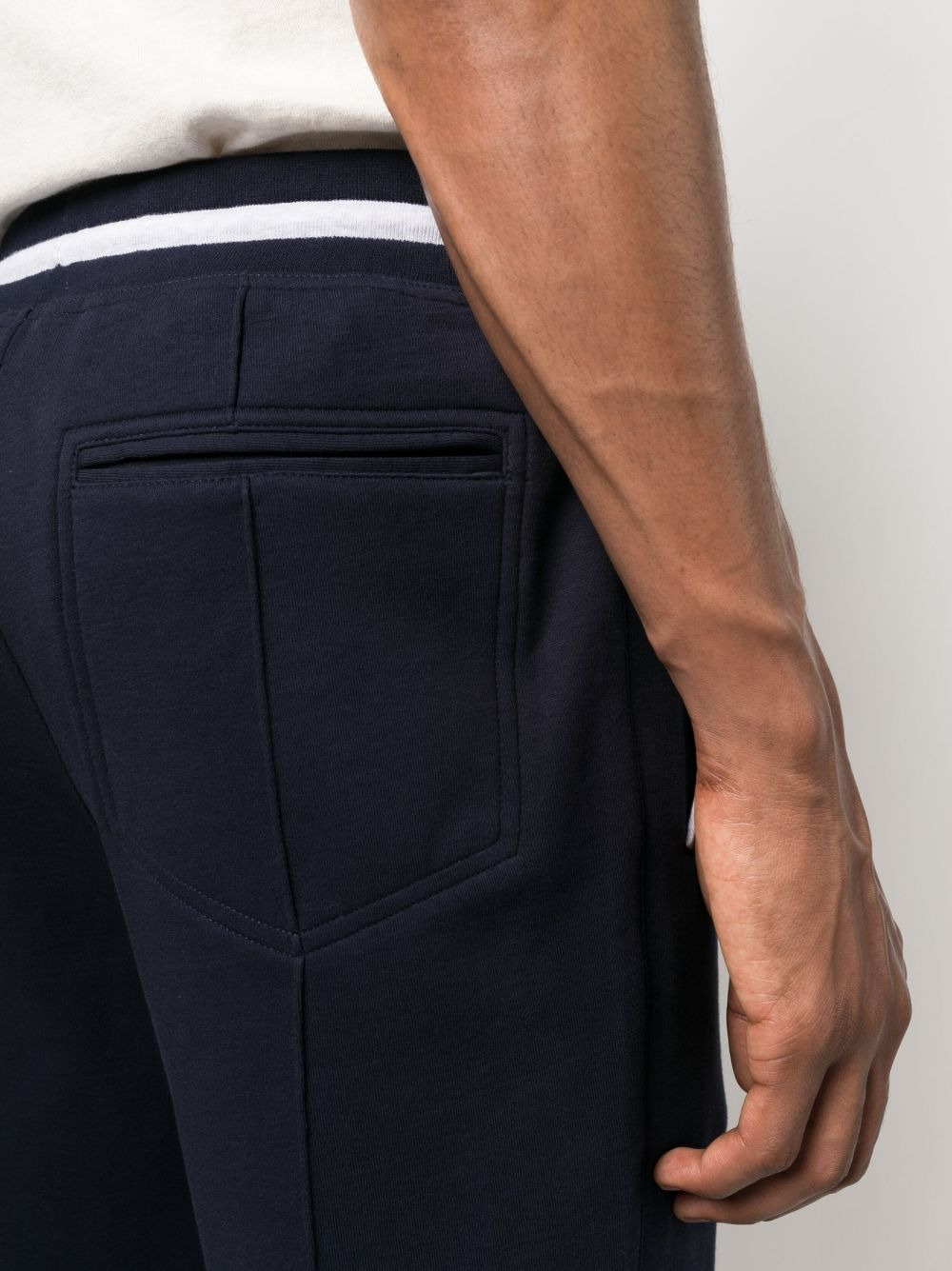drawstring cotton track pants - 5