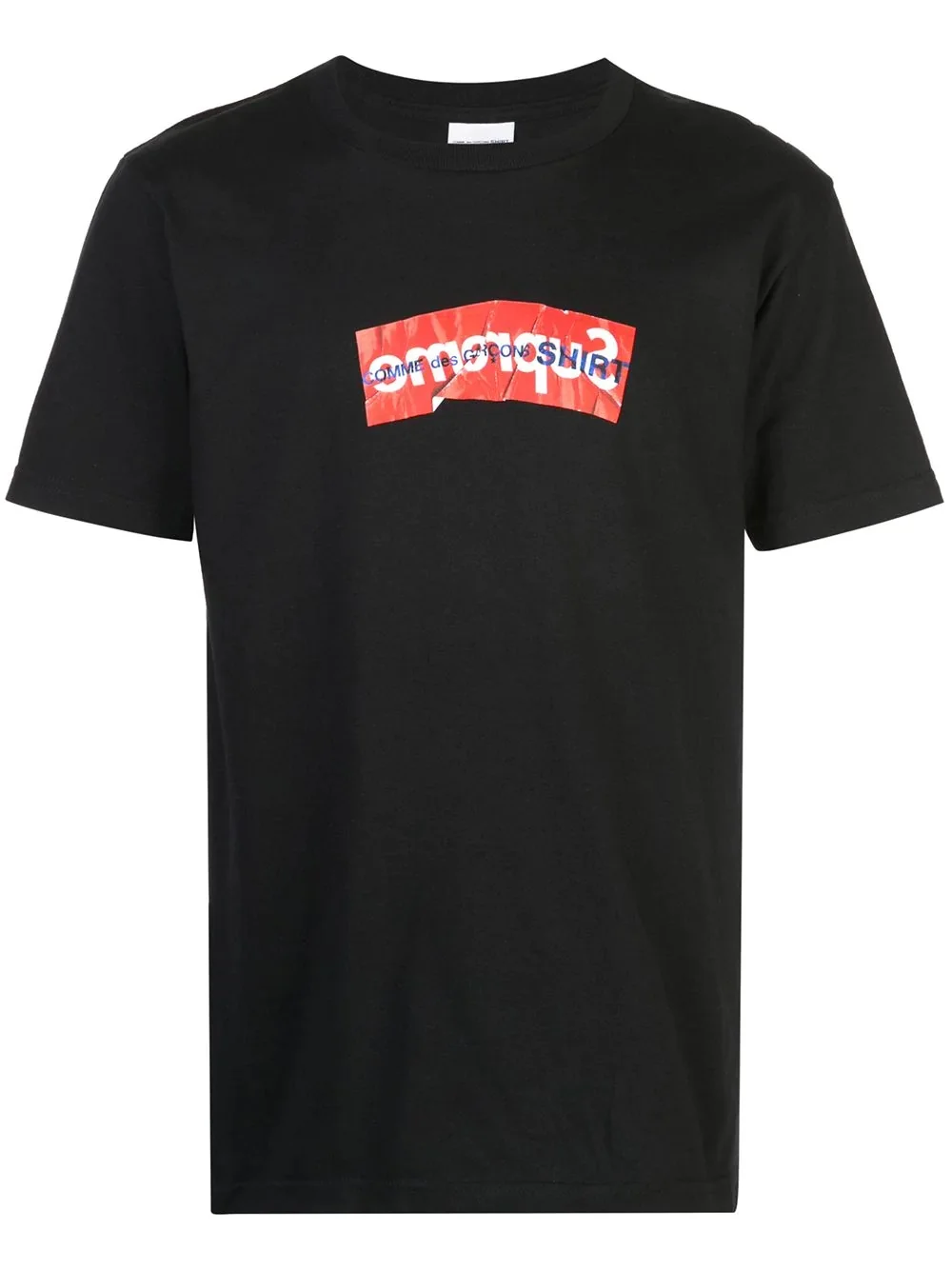 Supreme x CDG 로고 인쇄 티셔츠 - 1