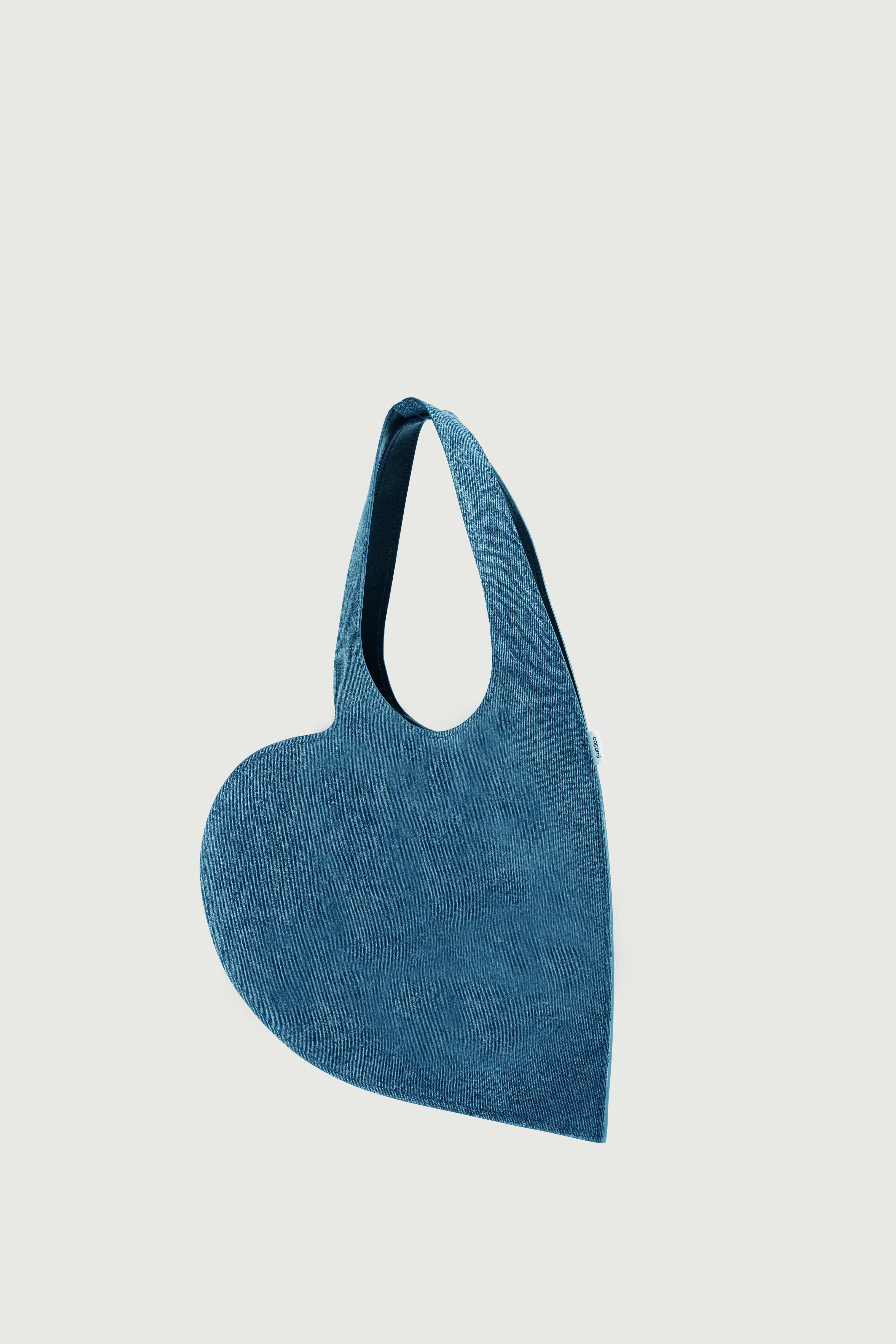 Denim Mini Heart Tote Bag - 3