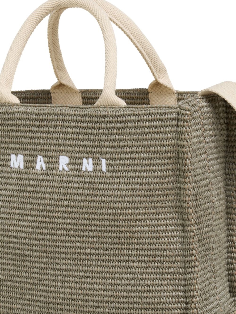 small raffia tote bag - 5