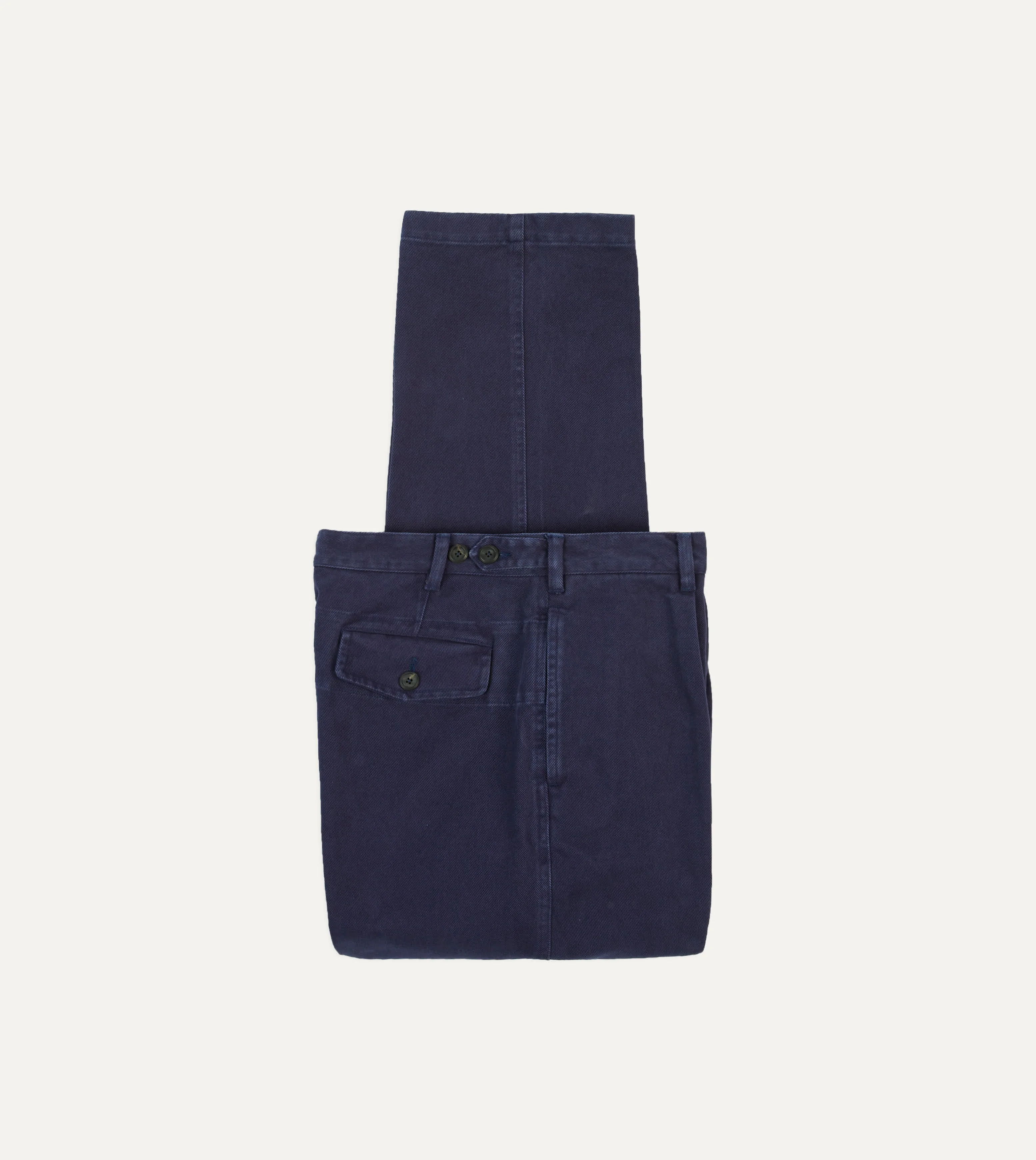 Indigo Heavy Cotton Twill Games Trousers - 1