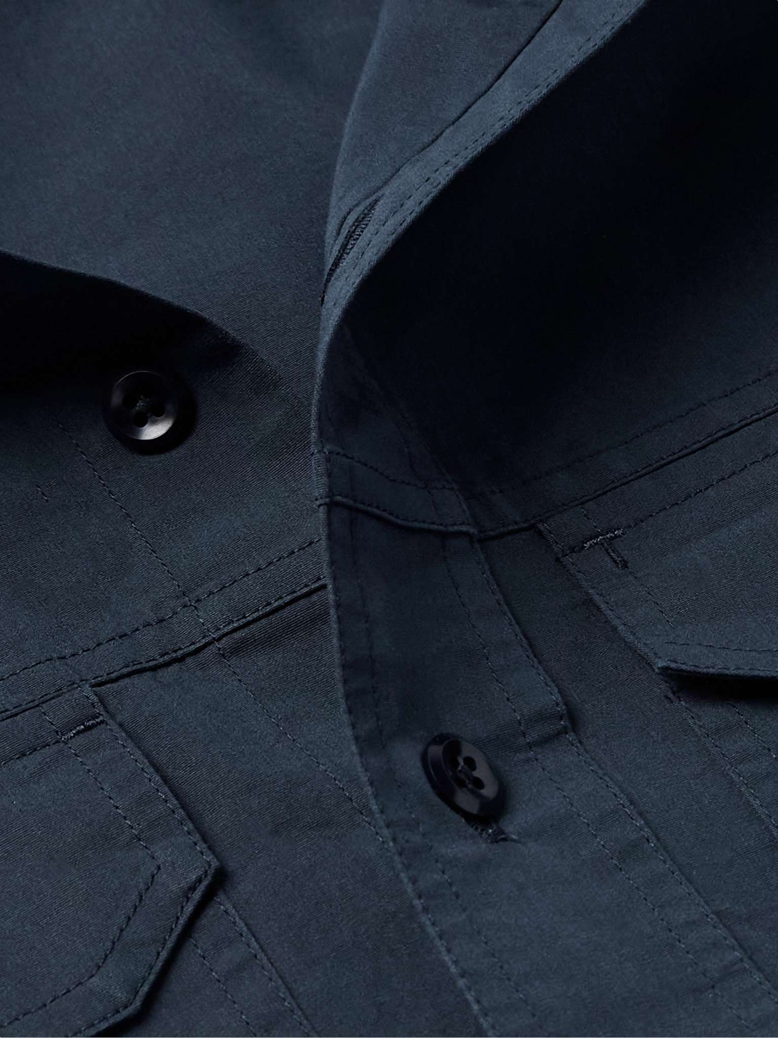 Cotton and Silk-Blend Poplin Shirt - 5