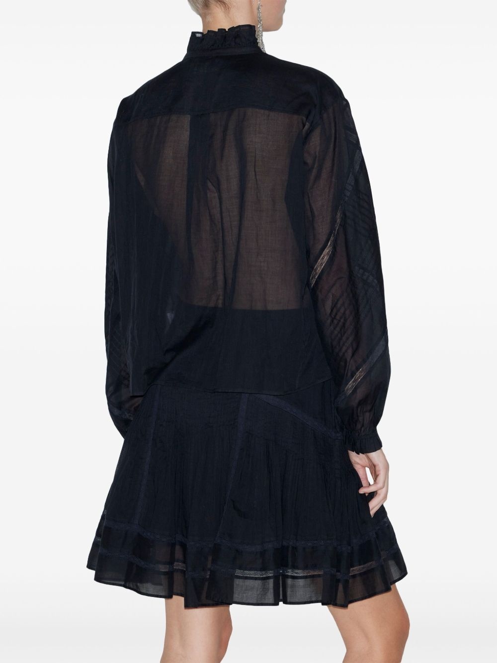 Gaia embroidered cotton blouse - 4