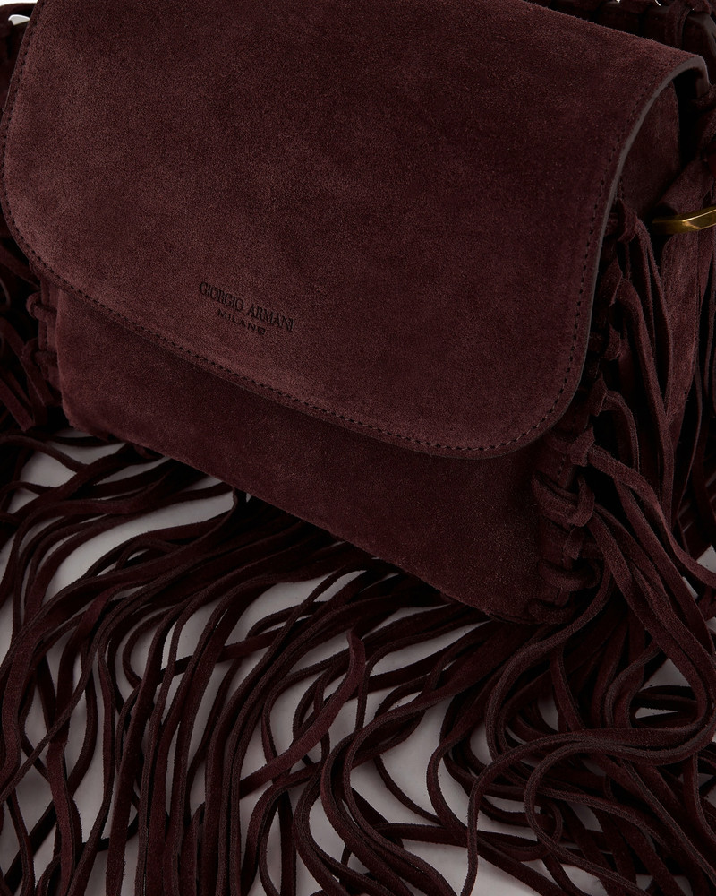 La Prima fringed suede bag 8