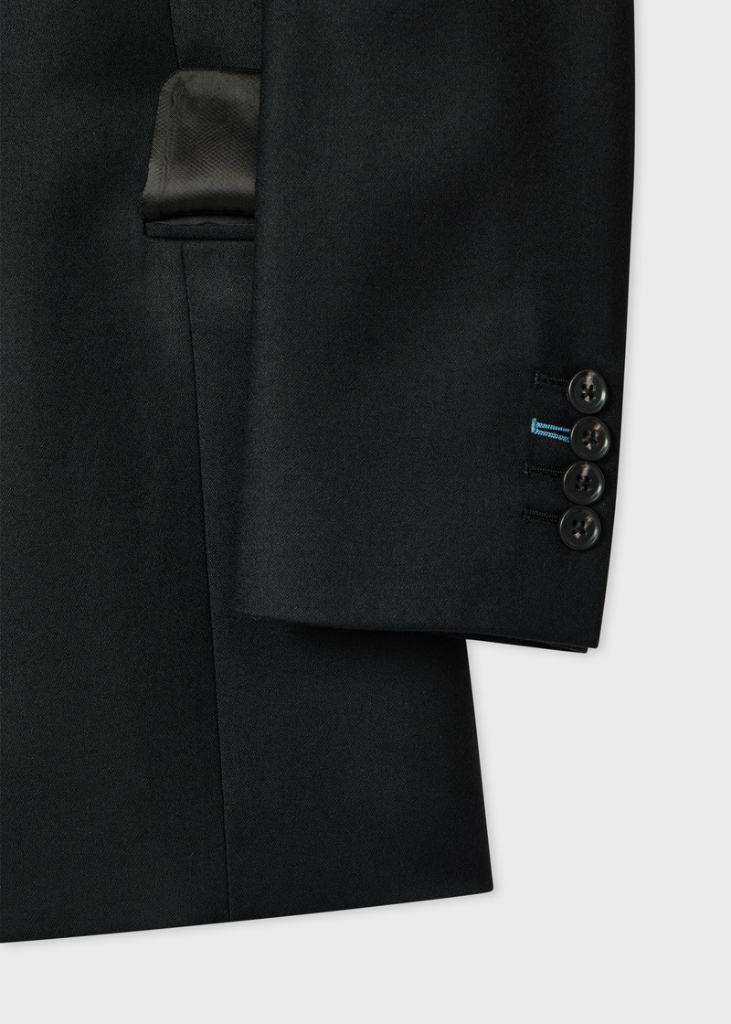 Women's Black Flannel Double-Breasted Suit 3