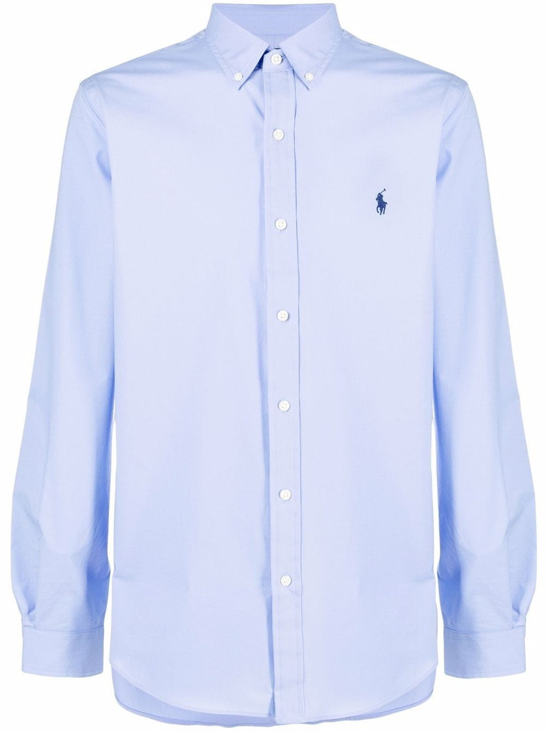 long-sleeve buttoned collar shirt 1