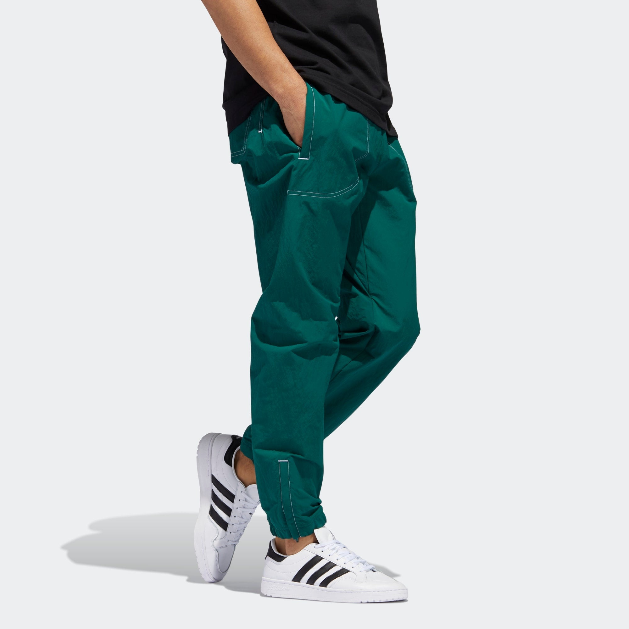 adidas Summer B-Ball Tracksuit Bottoms - Green GD2056 - 4