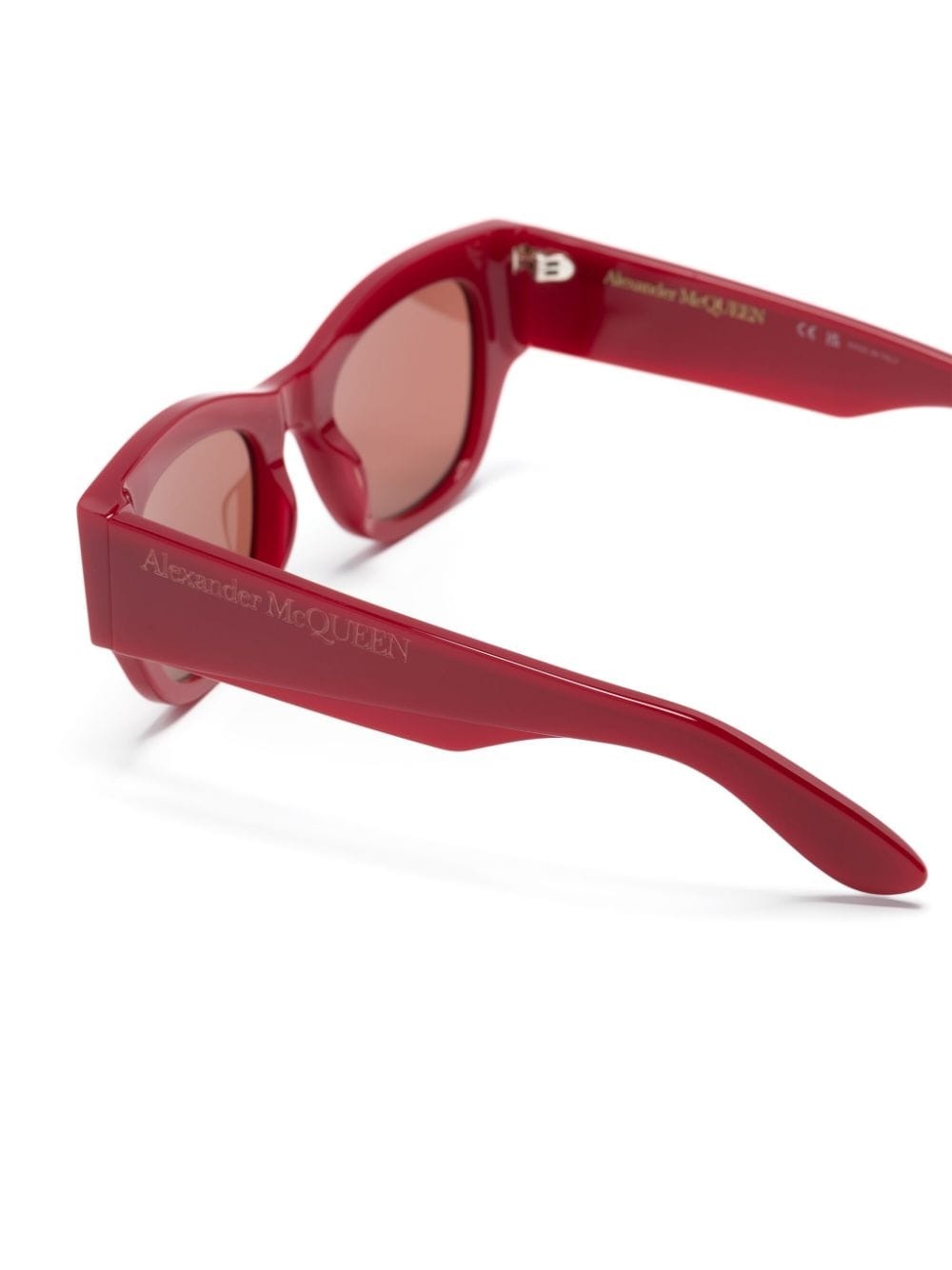 logo engraved tinted sunglasses - 3