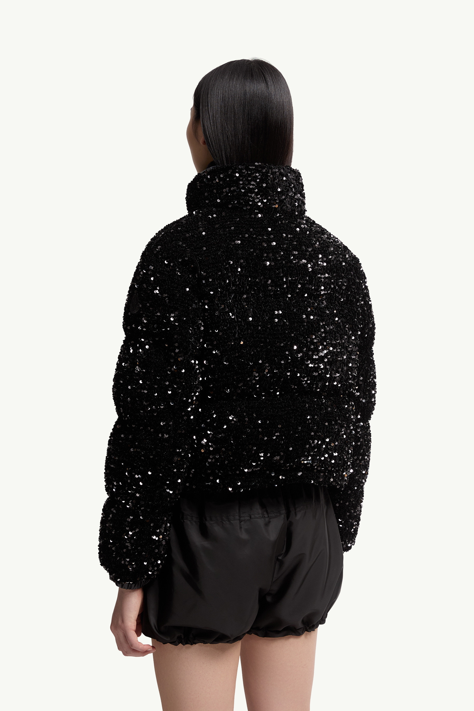 Louvi Sequin-Embroidered Short Down Jacket - 5