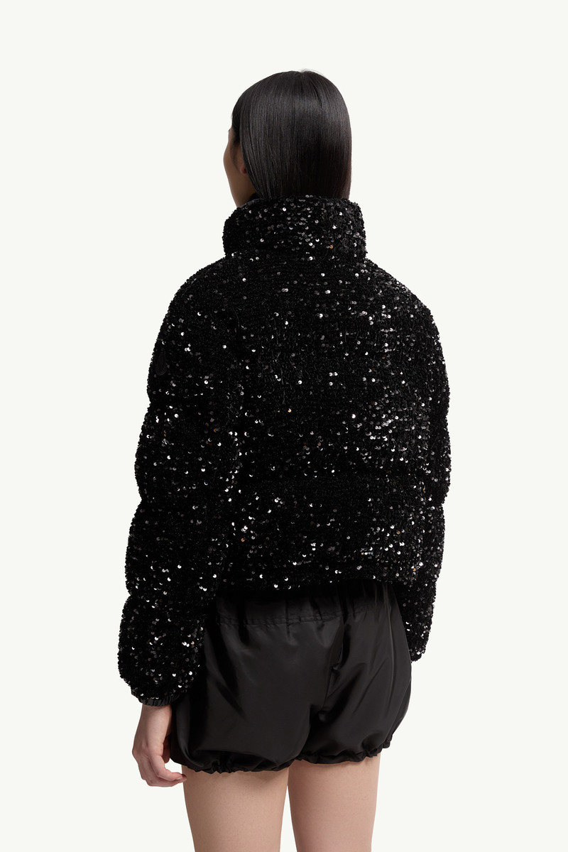 Louvi Sequin-Embroidered Short Down Jacket 5