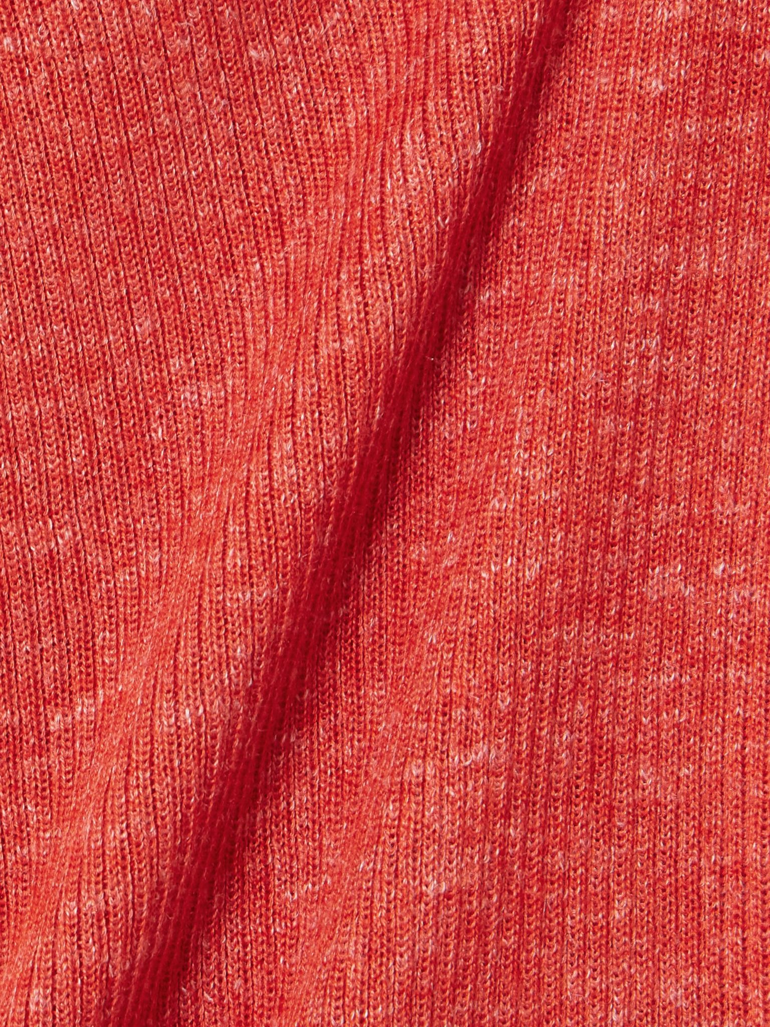 Cinxia ribbed cashmere, silk and hemp-blend tank Orange - 5