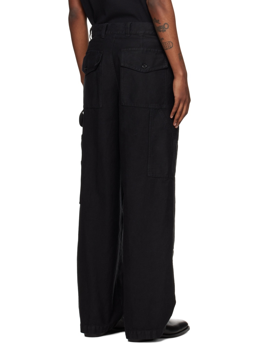 Black Hammer Cargo Pants With Hammer Loop Empyre Hammer Caviar