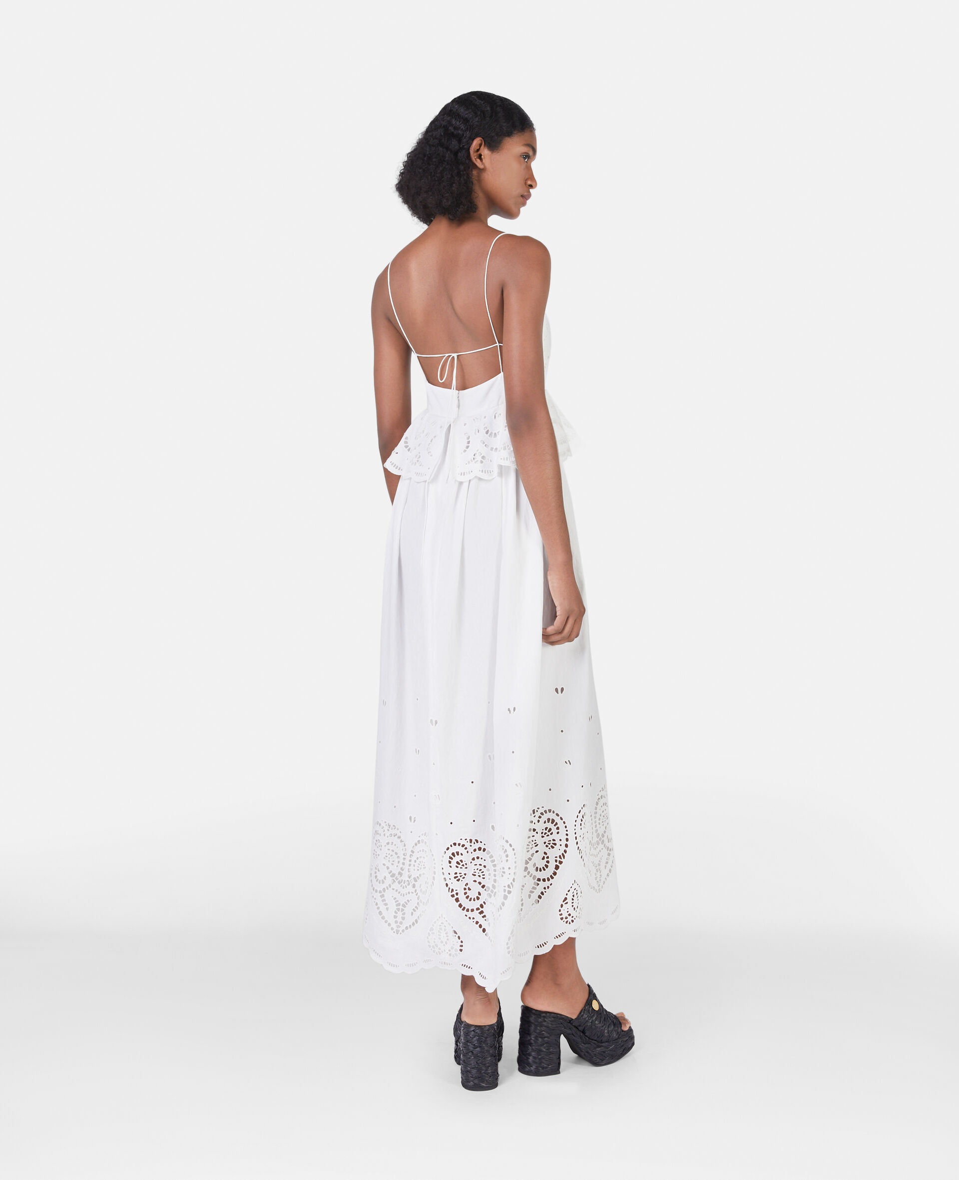 Stella McCartney Heart Crochet Midi Cami Dress | REVERSIBLE